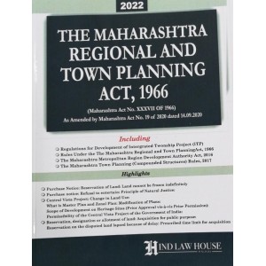 Hind Law House's The Maharashtra Regional and Town Planning Act, 1966 [MRTP 2022] 